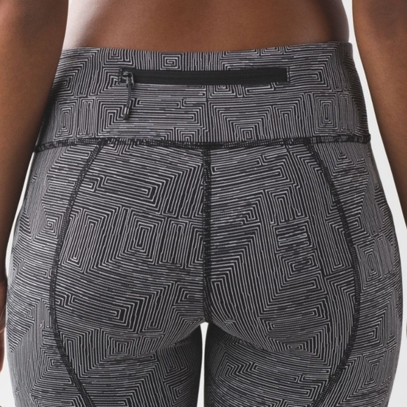lululemon Pace Rival Crop Legging Luxtreme Maze Jacquard Sz 8 - Picture 6 of 16